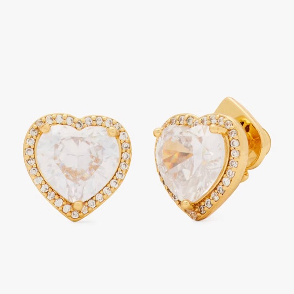 Jewelry - Kate Spade New York My Love Pave Heart Studs Earrings- NWT